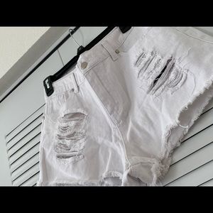 White Denim Shorts - NEVER WORN
